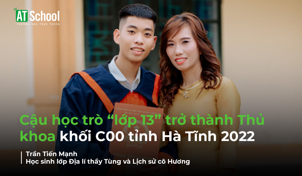 Cậu học trò “lớp 13” trở thành Thủ khoa khối C00 tỉnh Hà Tĩnh 2022