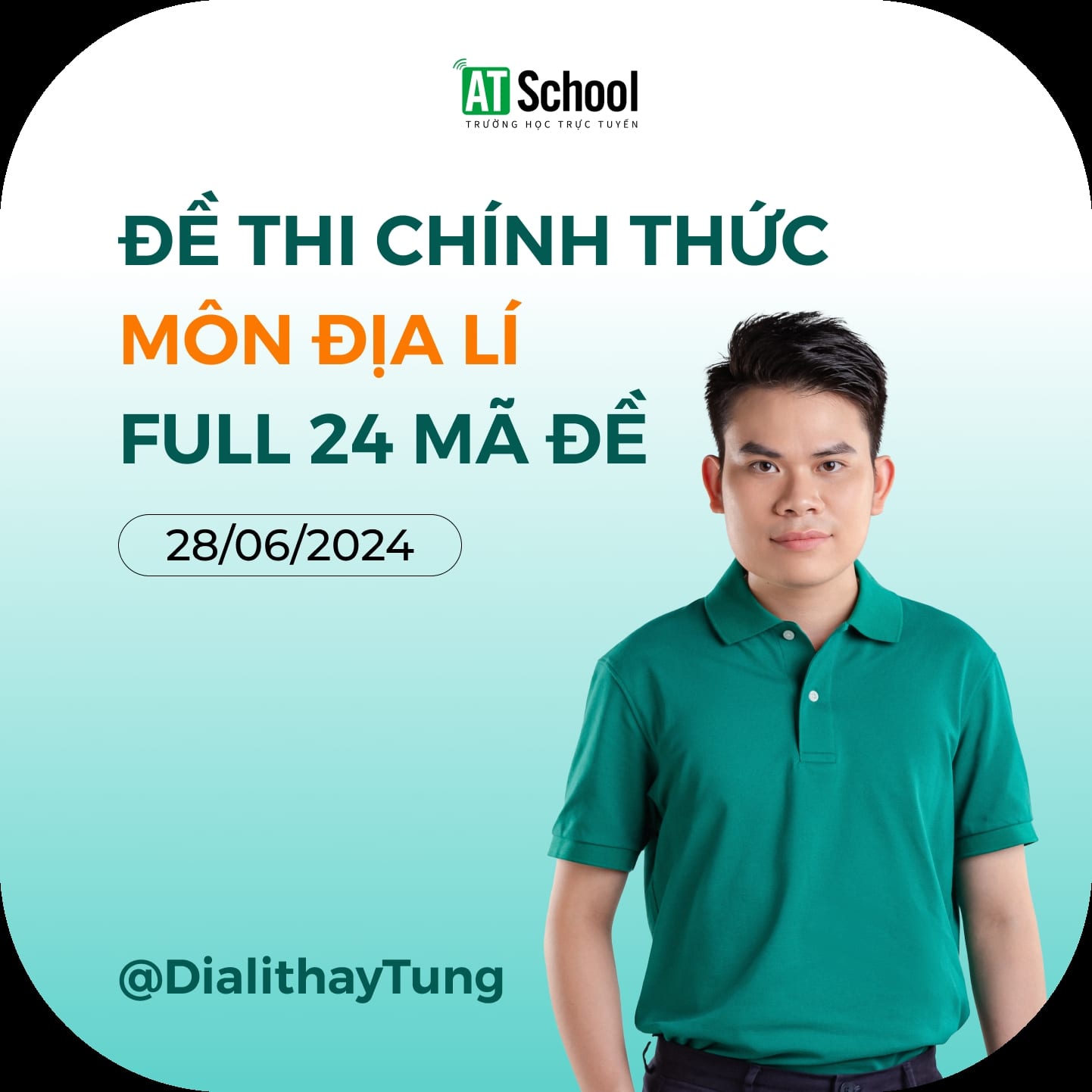 ĐÁP ÁN ĐỀ THI MÔN ĐỊA LÍ KÌ THI TN THPT 2024 (ĐẦY ĐỦ 24 MÃ ĐỀ)