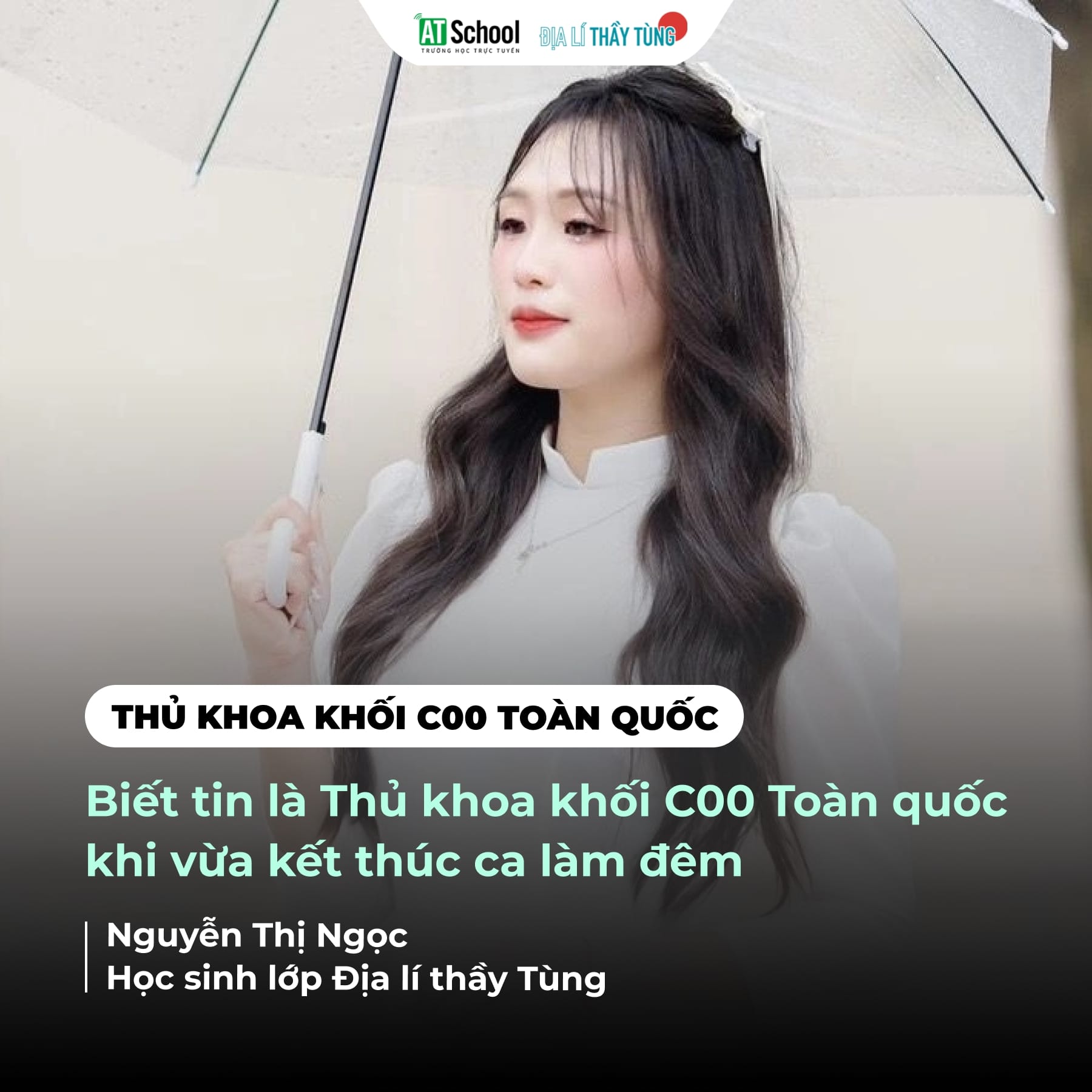 Thủ khoa khối C00 toàn quốc