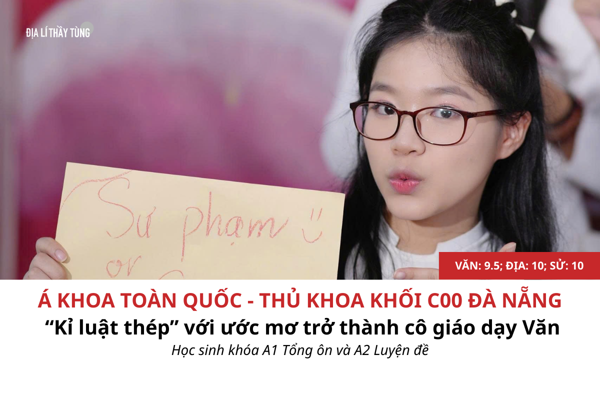 Thủ khoa khối C00 Đà Nẵng năm 2025