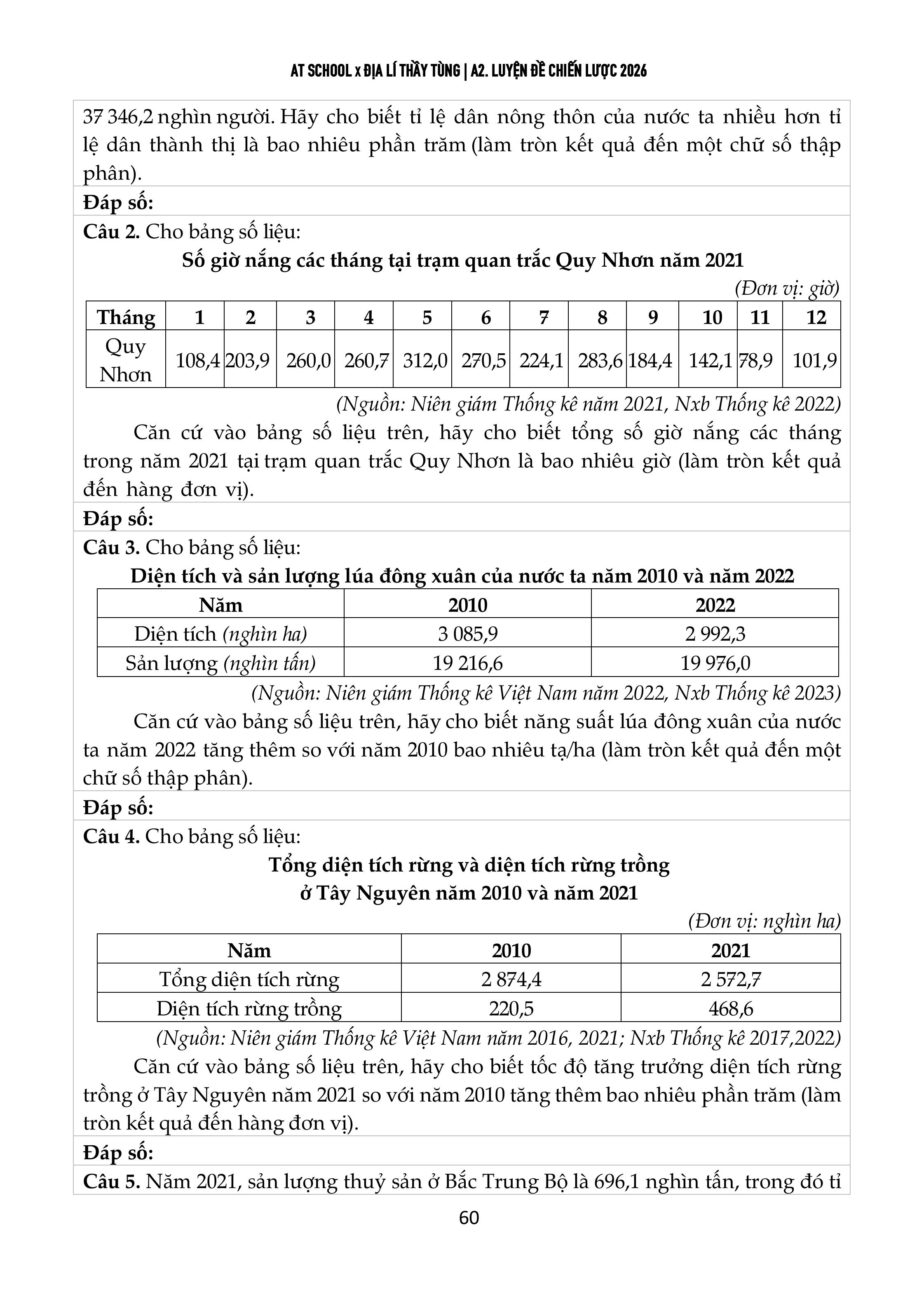 Đề thi thử tốt nghiệp THPT môn Địa lí năm 2024 - 2025 của SỞ GD&DT Phú Yên 